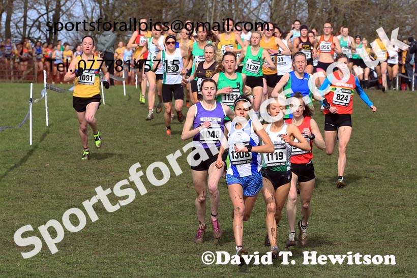 Senior Womens 2023 UK CAU Inter Counties Cross Country Champs, Prestwold Hall, Loughborough. Photo: David T. Hewitson/Sports for All Pics